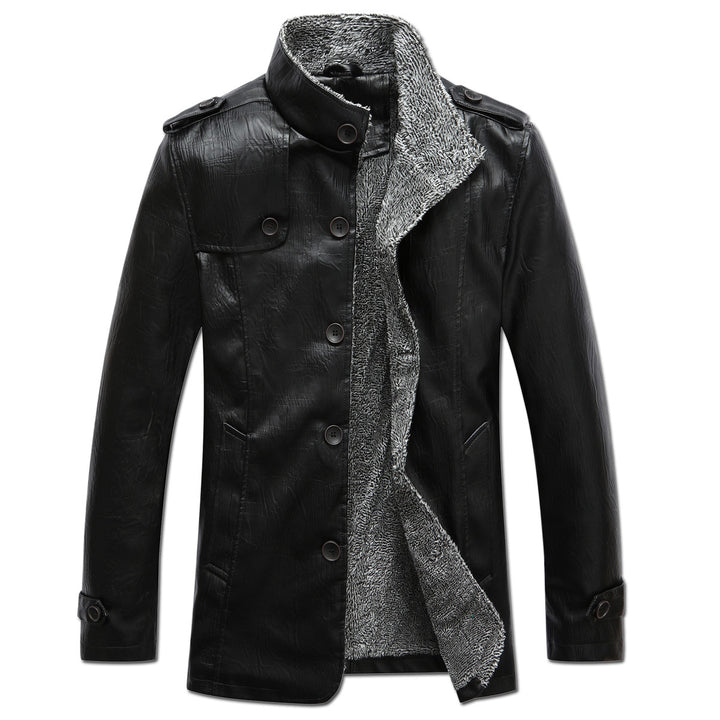Trendy leather jacket for men with warm fleece lining Lune London
