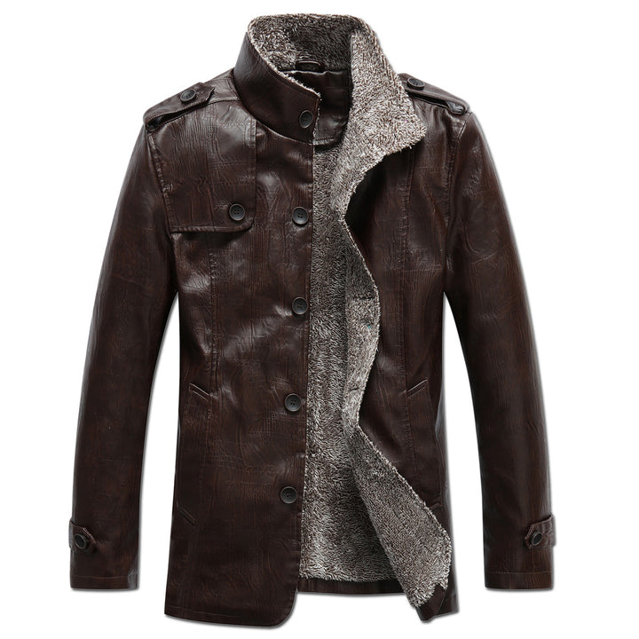 Trendy leather jacket for men with warm fleece lining Lune London