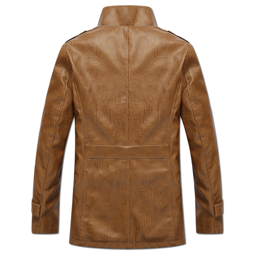 Trendy leather jacket for men with warm fleece lining Lune London