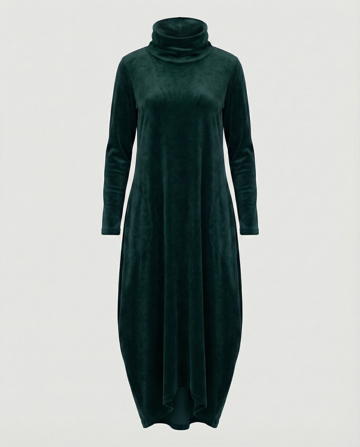 Women’s Elegant Velvet Dress with Pockets for Everyday & Events | Lune London