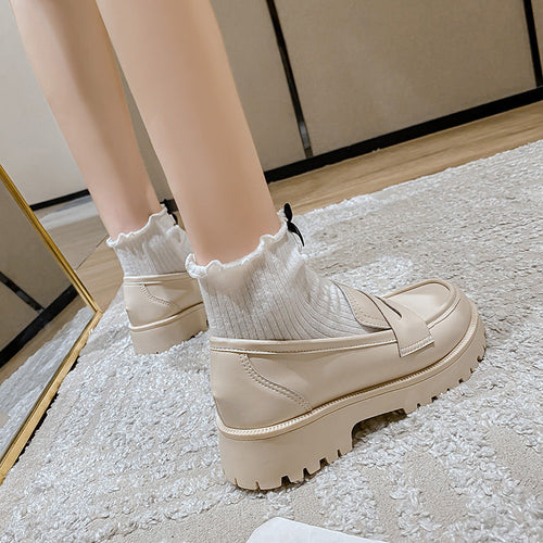 Lune London | Fashion Women British Style Genuine Leather Platform Shoes Spring Shoes