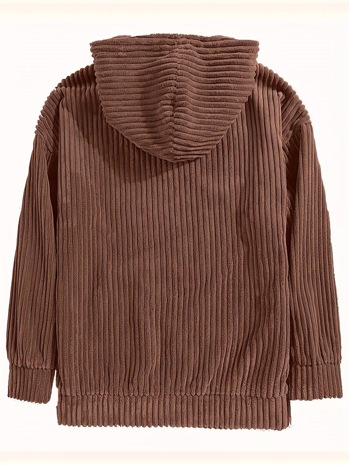 Lune London | Komfort ribbed velvet hoodie