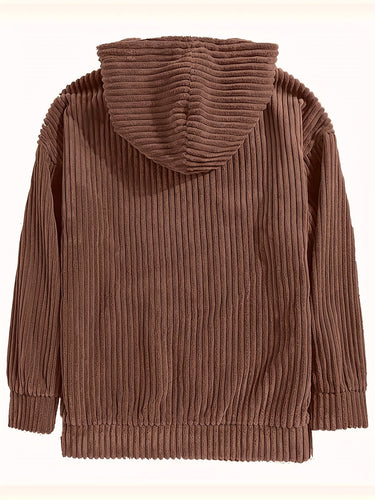 Lune London | Komfort ribbed velvet hoodie