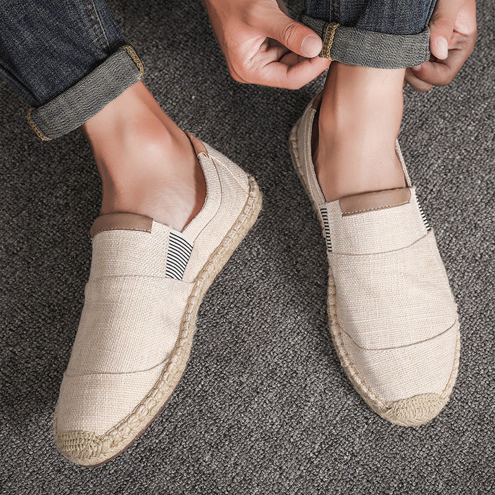 Lune London | Boss Stylish Handmade Canvas Straw Shoes Summer Chic