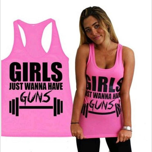 Débardeur sportif pour femme avec impression motivante Chic & Stil