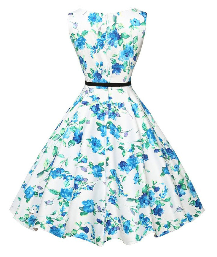 Robe midi femme avec décor floral et coupe ajustée Chic & Stil