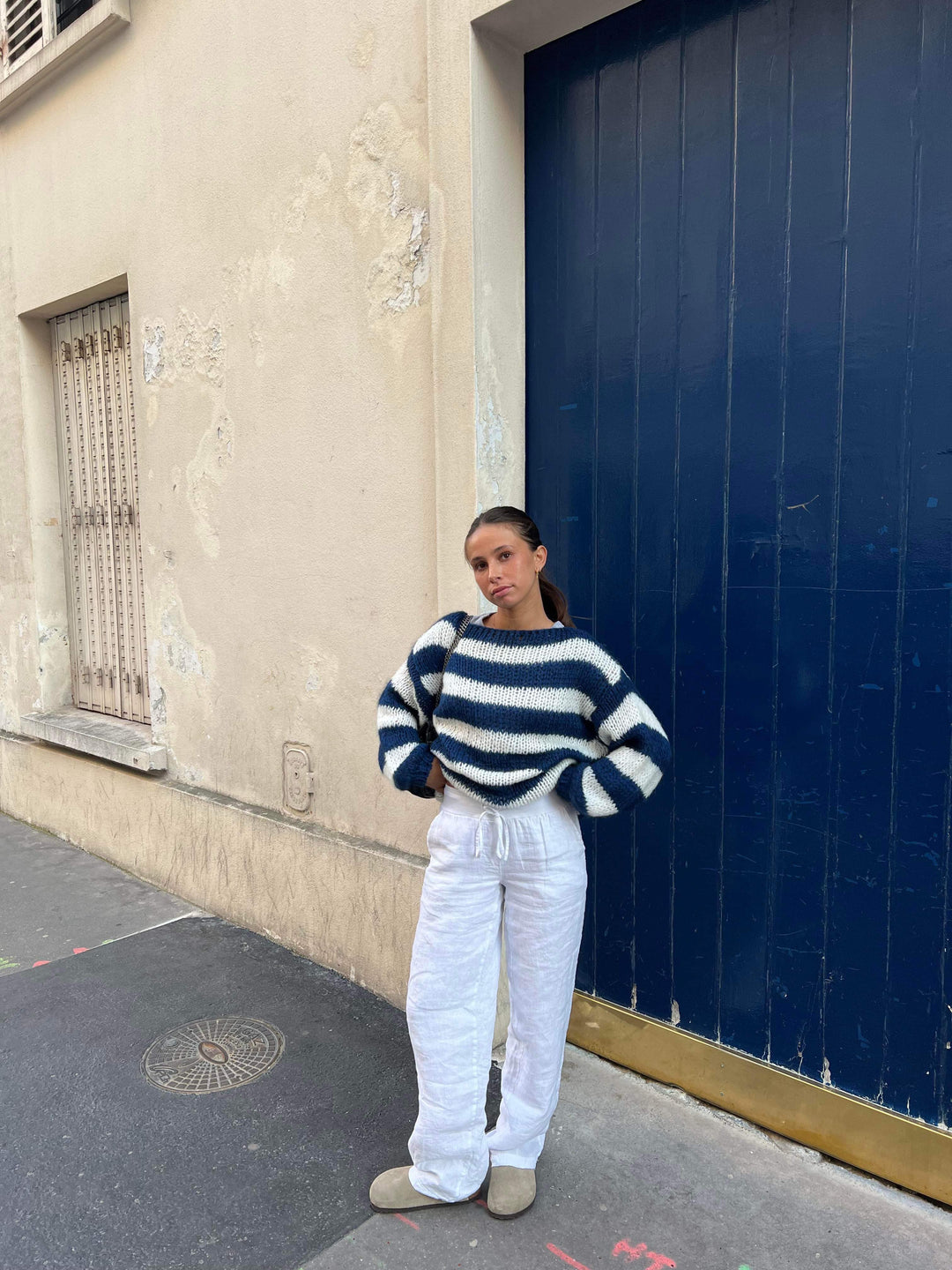 Lune London | Striped Knit Sweater Soft and Comfortable Perfect for Everyday