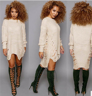 Knit dress for women with refined cut and relaxed fit Lune London