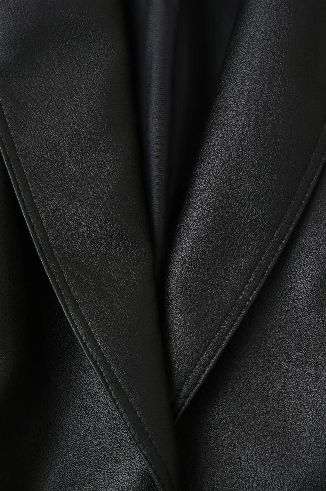 Lune London | Belted PU Leather Jacket