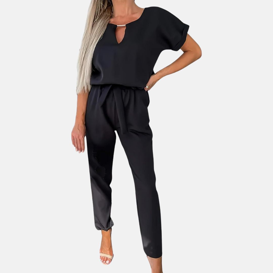 Lune London | Elegant, Festive Short Sleeve Women's Jumpsuit for Summer