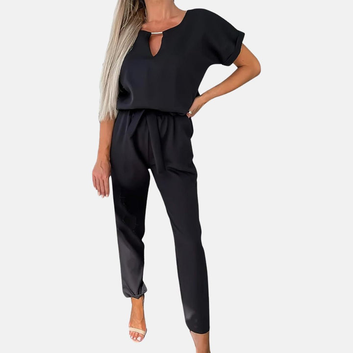 Lune London | Elegant, Festive Short Sleeve Women's Jumpsuit for Summer