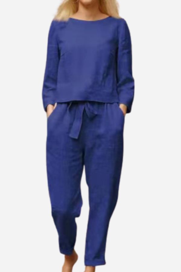 Lune London | Solid Color Linen Two-Piece