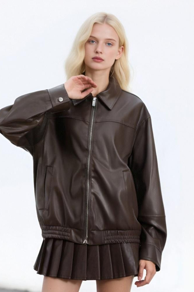 Lune London | Leather Casual Blazer