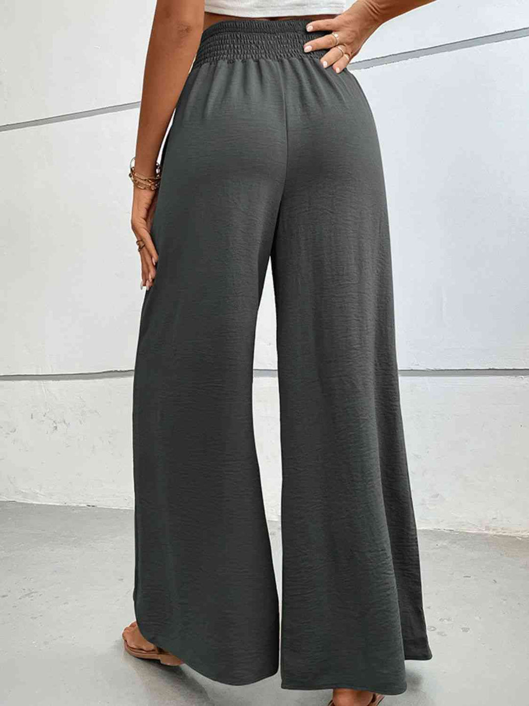 Lune London | Pantalon large avec jambe ample et coupe décontractée