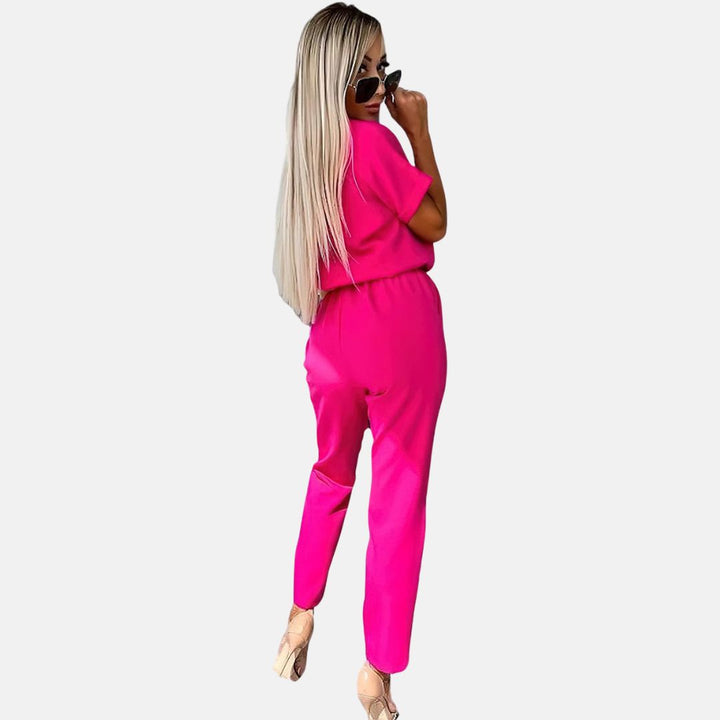 Lune London | Elegant, Festive Short Sleeve Women's Jumpsuit for Summer