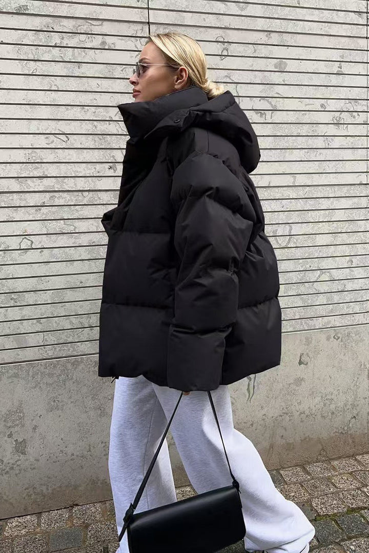 Lune London | Duty Zipper Hooded Puffer Coat