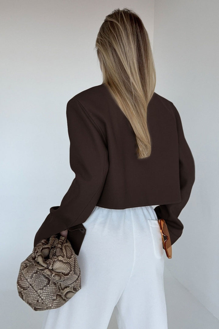 Lune London | Length Brown Zip Jacket