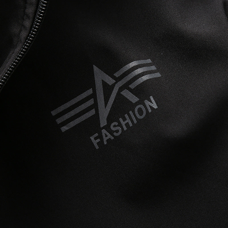 Functional sports jacket for men with adjustable hood and breathable mesh inserts Lune London