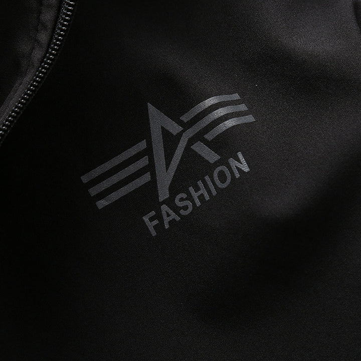 Functional sports jacket for men with adjustable hood and breathable mesh inserts Lune London