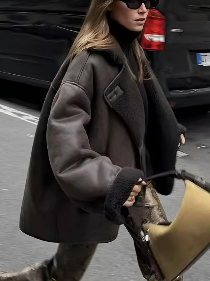 Lune London | Faux leather Warm Jacket