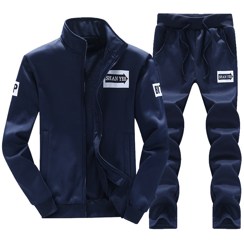 Men's sporty tracksuit with zipper and side pockets Chic und Stil