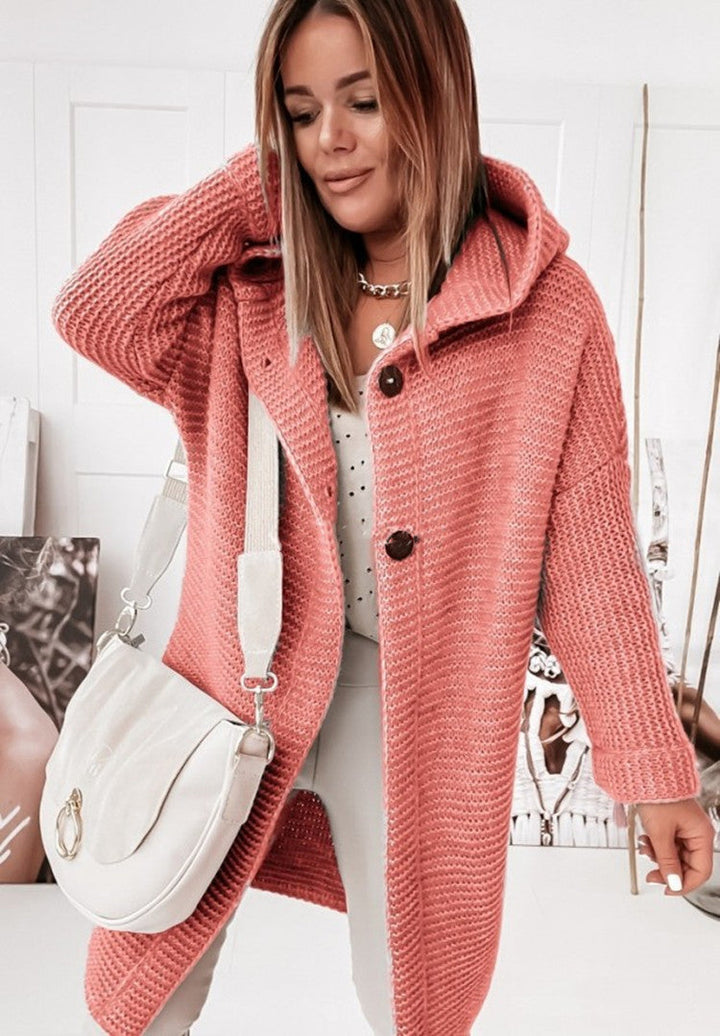 Lune London | Comfortable knit coat with hood