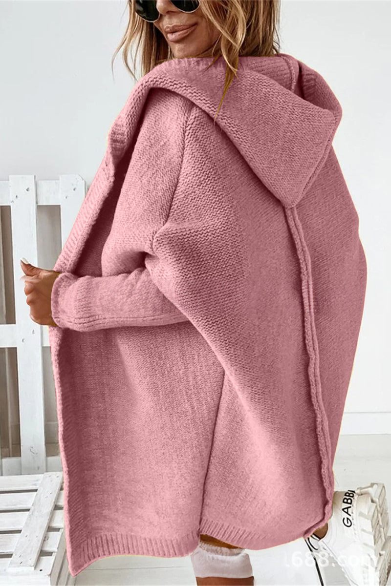 Lune London | Oversized Knit Cardigan with Hood