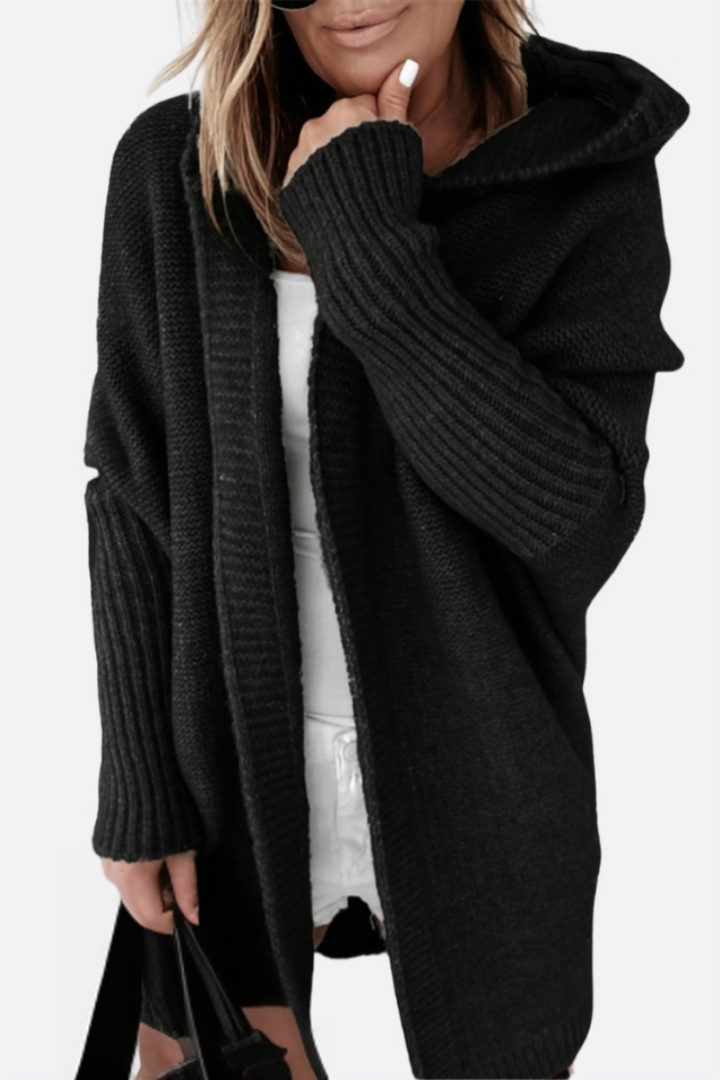 Lune London | Oversized Knit Cardigan with Hood