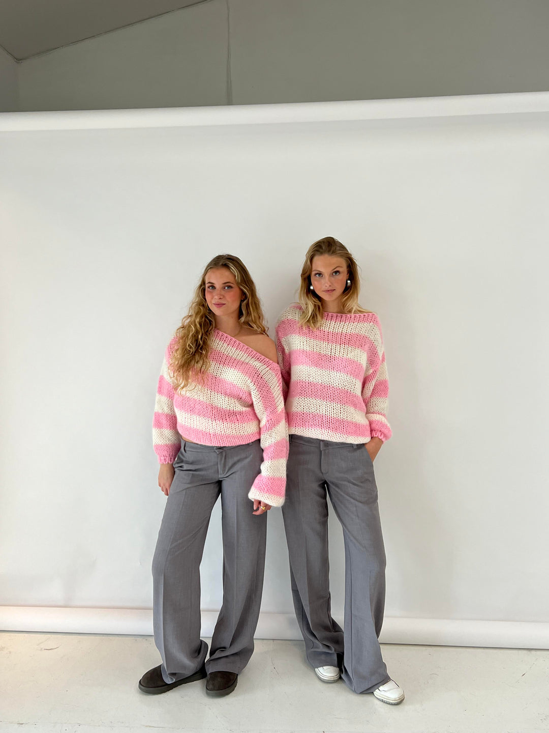 Lune London | Striped Knit Sweater Soft and Comfortable Perfect for Everyday