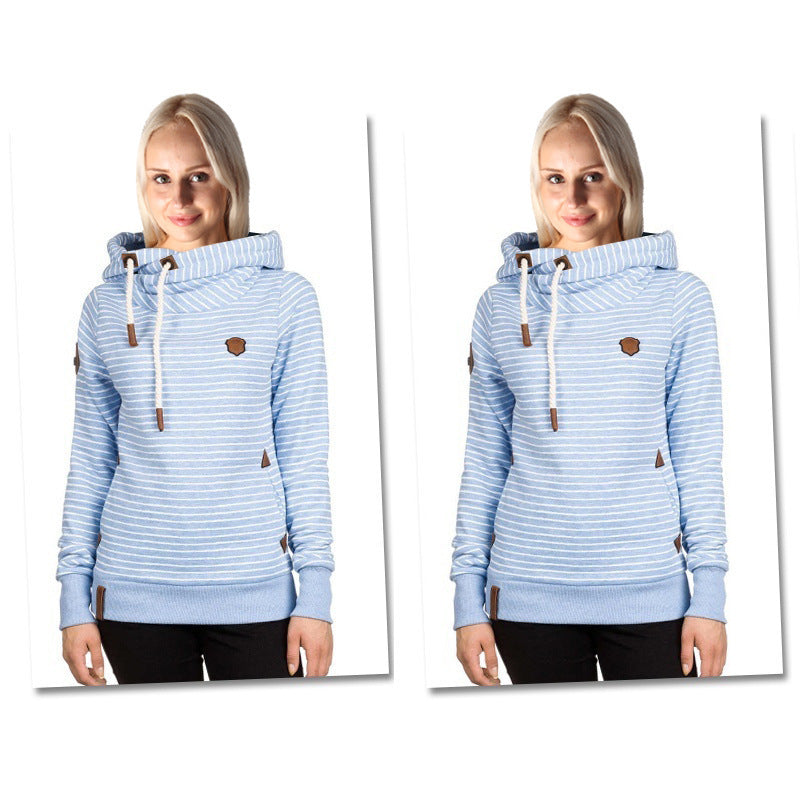 Ladies comfortable layered sweater with high collar Lune London