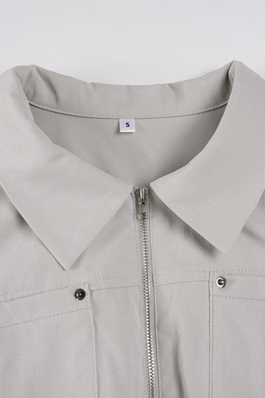 Lune London | Up Solid Color Utility Jacket