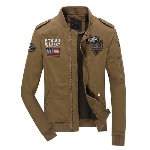 Modern utility jacket for men with elaborate embroidery Lune London