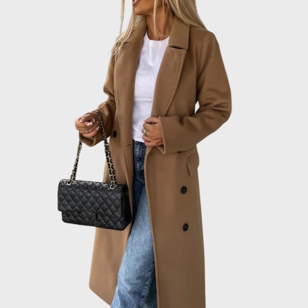 Lune London | Elegant Warmer Longer Double-Breasted Winter Coat