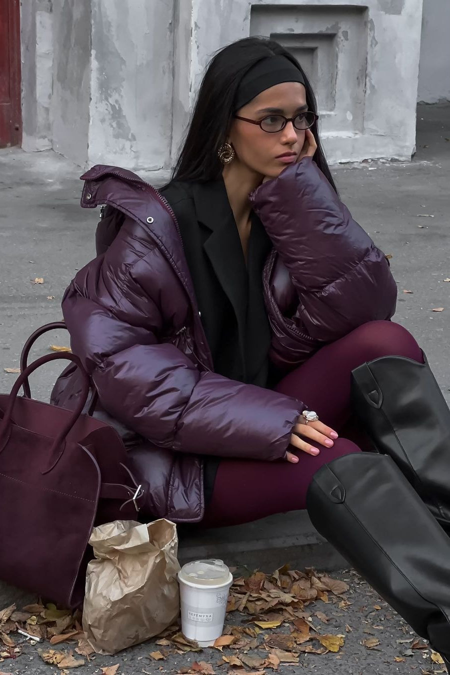Lune London | Color Padded Hooded Jacket with Zipper