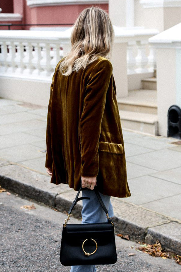 Lune London | Blazer Made Of Velvet In Street Style