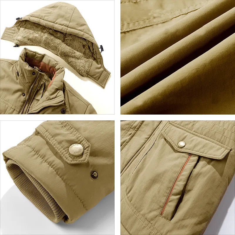 Lune London | Men’s waterproof winter jacket with hood and thermal lining