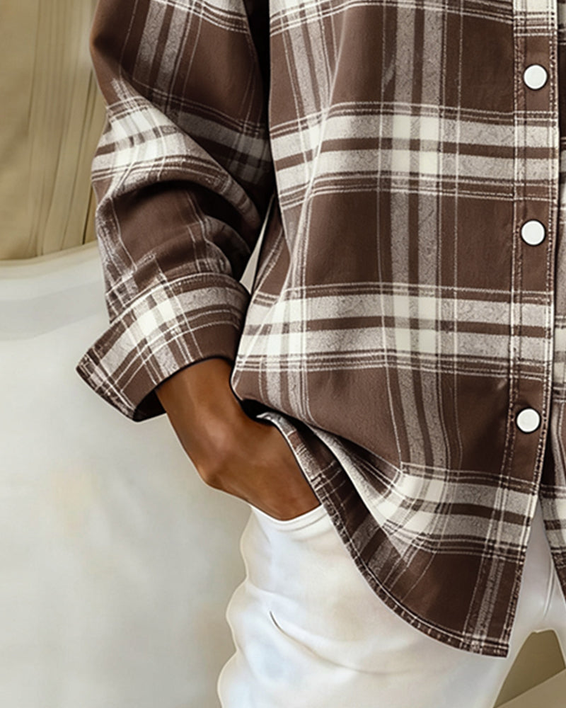 Lune London | Checked pattern and notched lapel