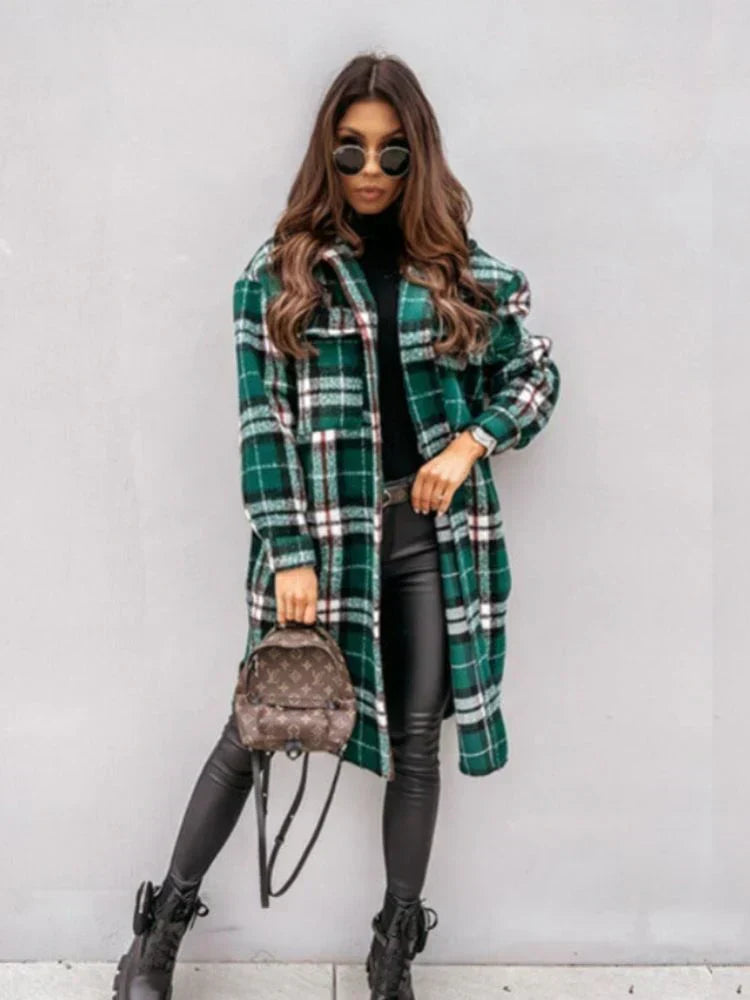 Lune London | long check coat