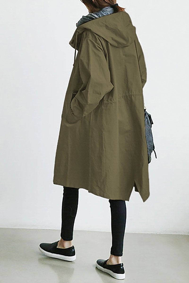 Lune London | Hooded trench coat for women