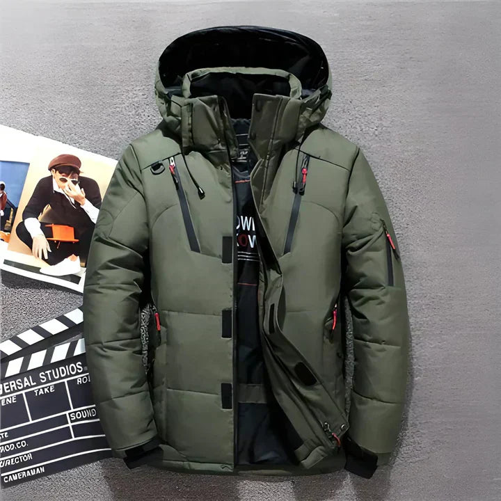 Lune London | Men's Winter Puffer Jacket Hooded Insulated Outdoor Design