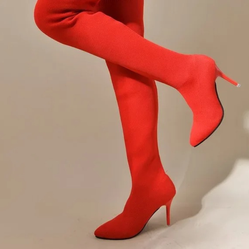 Lune London | Overknee Stretch Stiletto Boots Elegant Ladies Boots