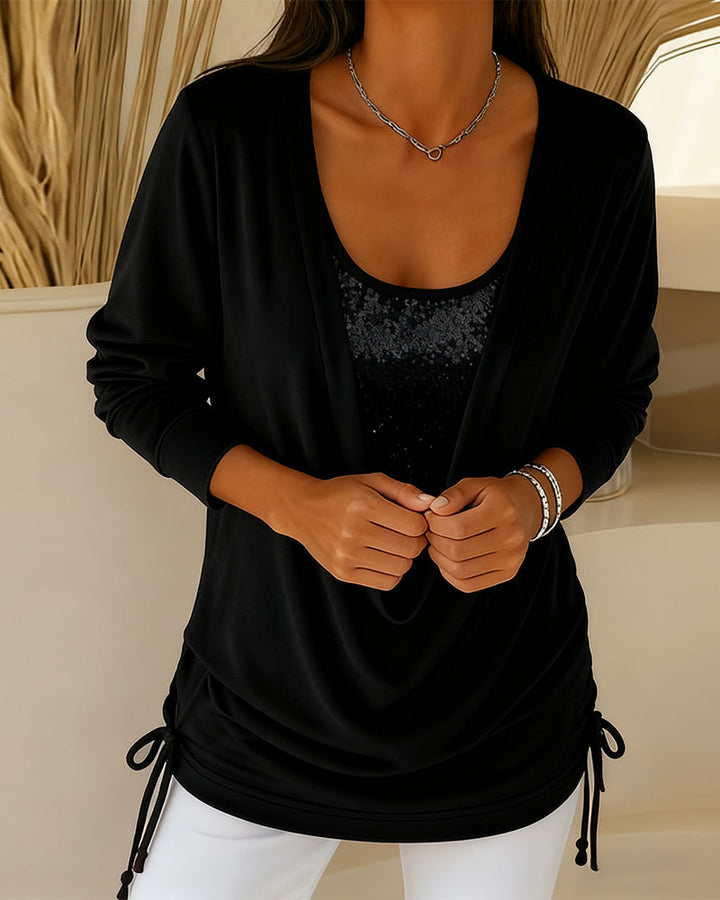 Lune London | Top with Contrasting Colors In A Two-In-One Look