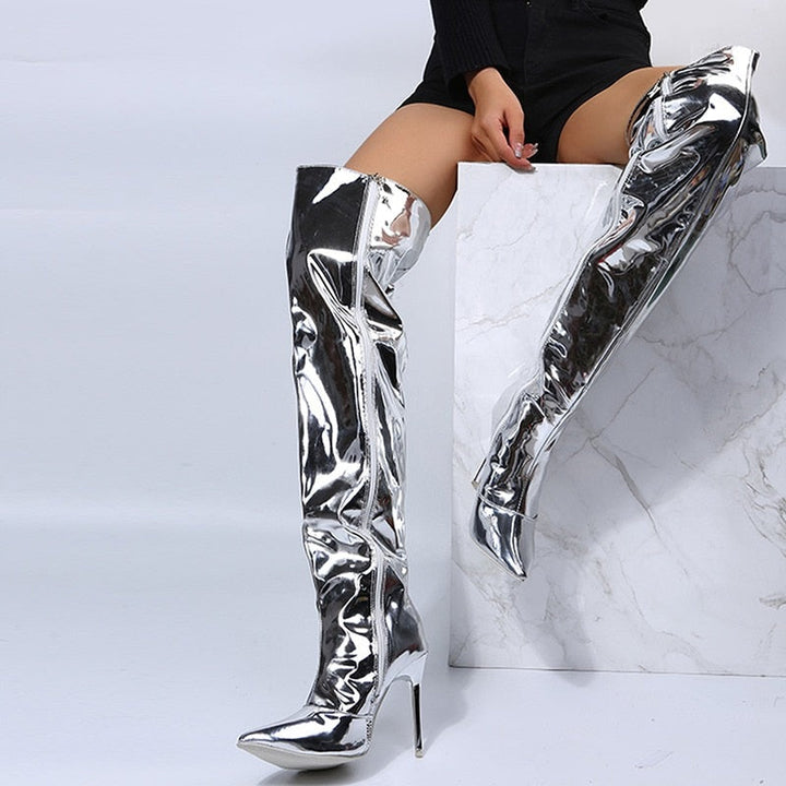 Lune London | Shimmering and Chic High Heel Boots