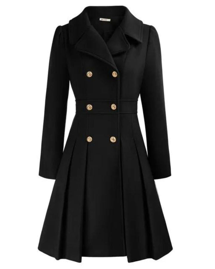 Lune London | Elegant Pleated Wool Coat