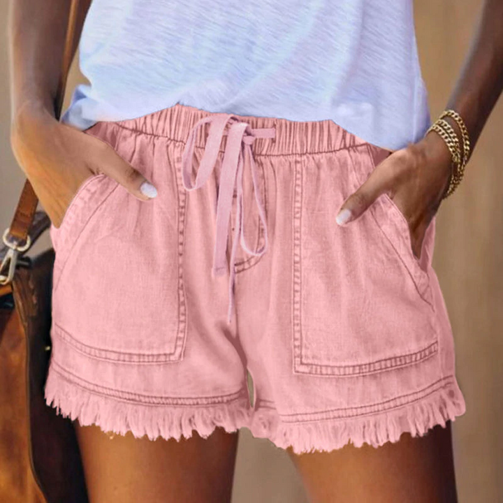 Lune London | High-Waisted Denim Shorts