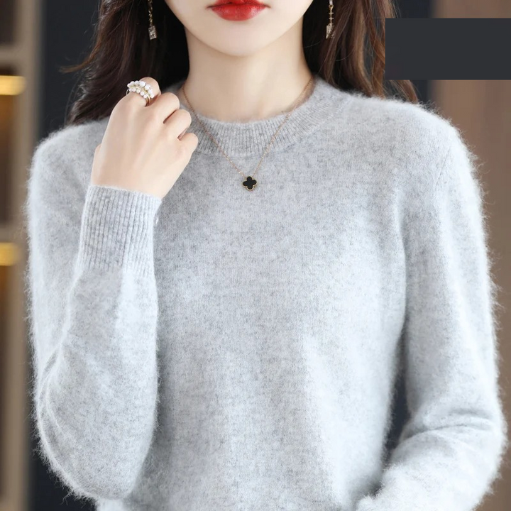 Chic Und Stil | Cashmere Pullover Women Luxurious Round Neck Soft & Fashionable