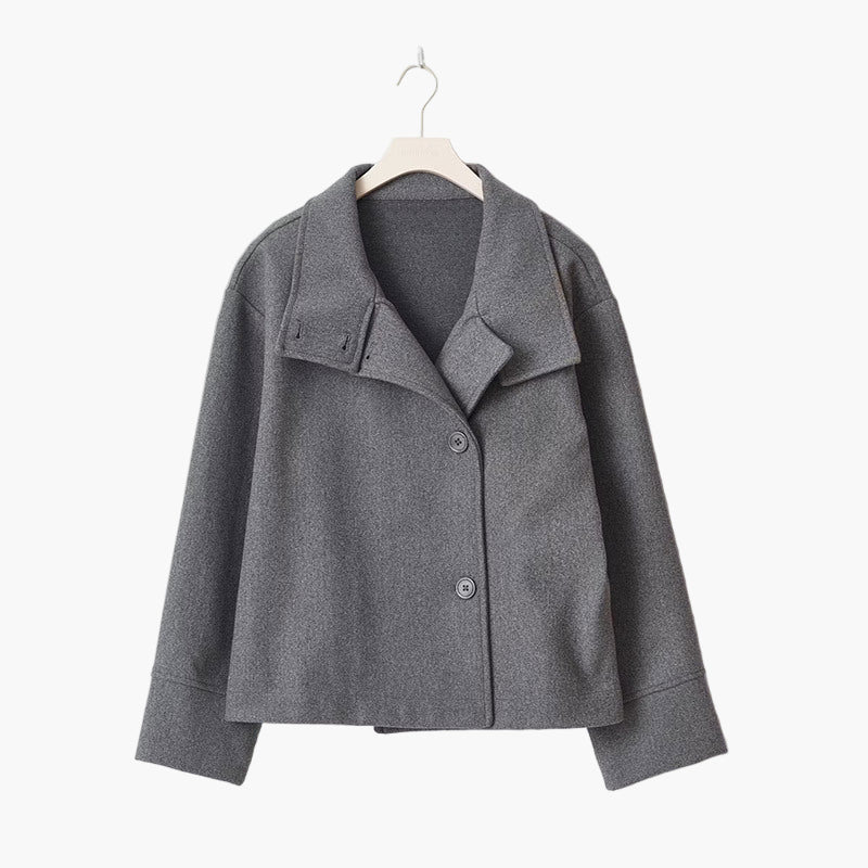 Lune London | Short Double-Breasted Transition Jacket - Modern City Look for Everyday and the Office