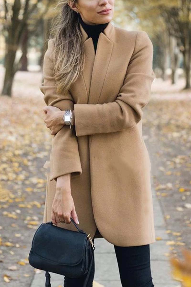 Lune London | Elegant coat with stand-up collar