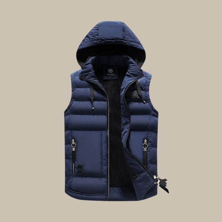 Lune London | Stylish Warm Hooded Vest for Men