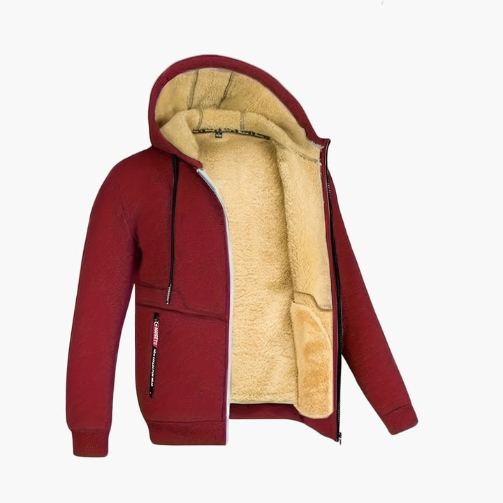 Lune London | Comfortable fleece-lined jacket with hood for men